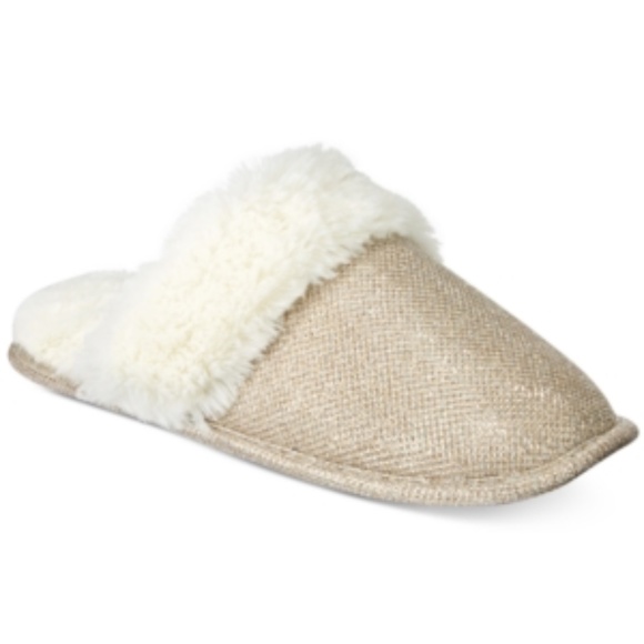 I.N.C. Metallic Scuff Slippers - Picture 2 of 3